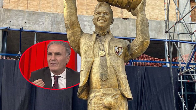 Ruugeri habló de la estatua del Muñeco.