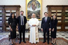 El papa, junto a los altos referentes de EE.UU. Foto: Efe.