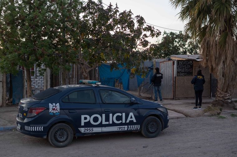 El trabajo de la Policía para desmantelar a la banda Foto: Gobierno de Mendoza