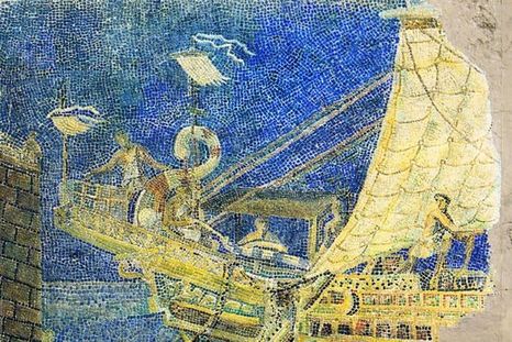 La torre de señalización del puerto de Alejandría nos dio la palabra faro y es una de las 7 maravillas del mundo antiguo.