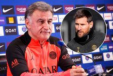 Christophe Galtier El técnico del PSG se refirió a la lesión de Messi, en duda para la ida de los octavos de final de la Champions ante Bayern Munich. Foto: PSG