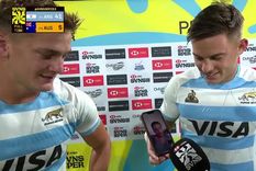El capitán Toto Mare, Moneta y Santi Gómez Cora desde el celular. Foto: Captura ESPN
