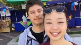 Imagen de archivo de Nicolás Zepeda y Narumi Kurosaki, publicada en redes sociales, durante su juicio en Francia. Imagen de archivo de Nicolás Zepeda y Narumi Kurosaki, publicada en redes sociales, durante su juicio en Francia.