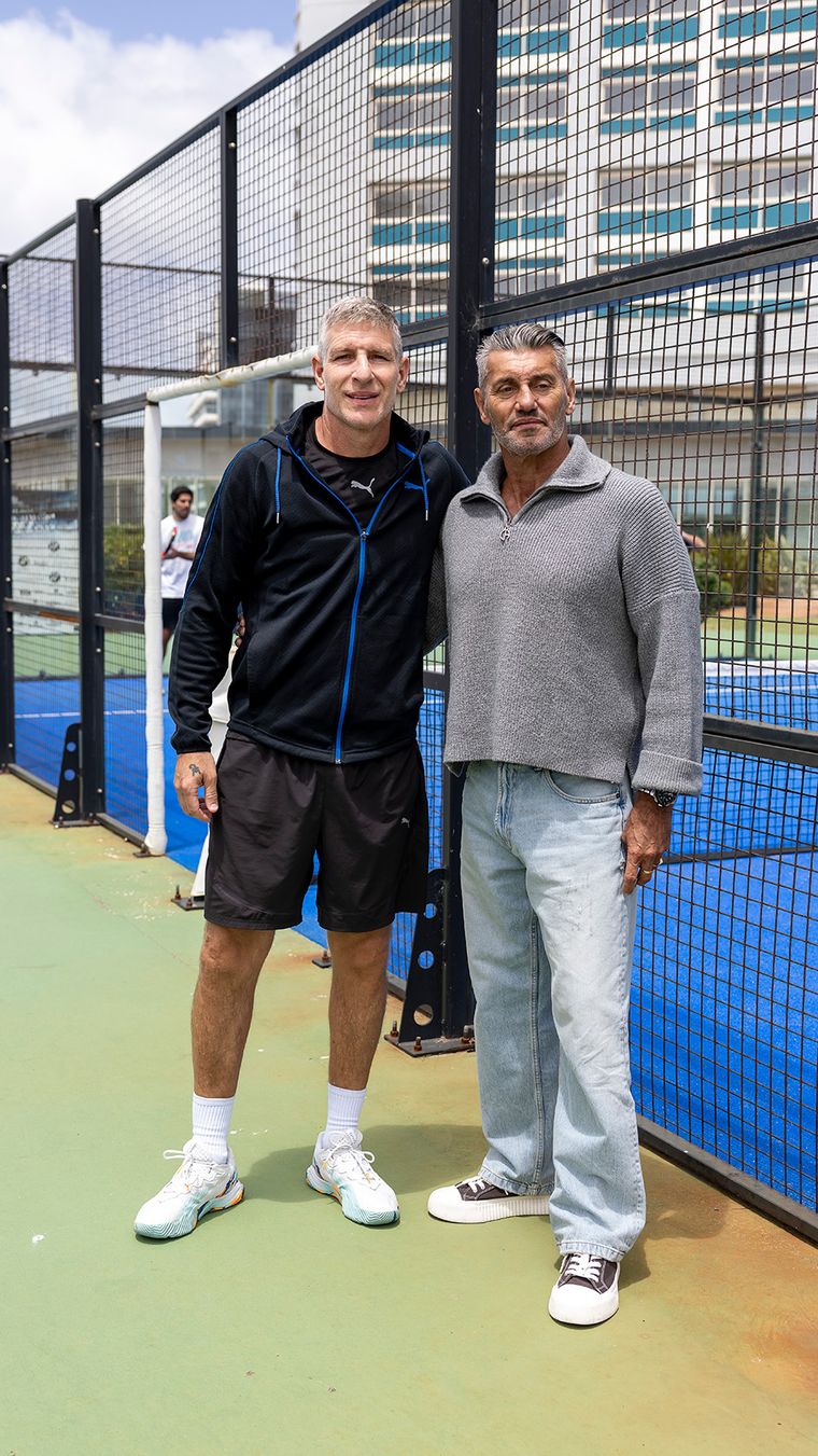 Martín Palermo y Sergio Goycochea. Martín Palermo y Sergio Goycochea.