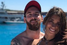 Lionel Mesi y Antonela Roccuzzo