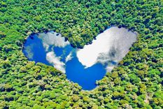 La Laguna Corazón está rodeada de un hermoso paisaje Foto: lagunacorazon.cl