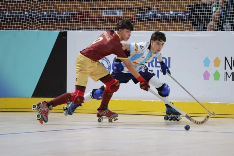 Argentina cayó 5-4 ante Portugal con una gran actuación del mendocino Marzonetto. Foto: World Skate Games