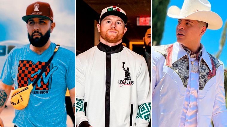 EDUIN CAZ, CANELO ÁLVAREZ Foto: INFOBAE