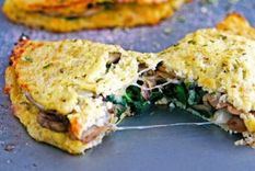 sin harina: calzone con masa de coliflor ¡en 20 minutos!