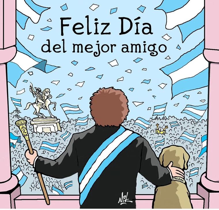 La ilustración que Javier Milei compartió en redes sociales