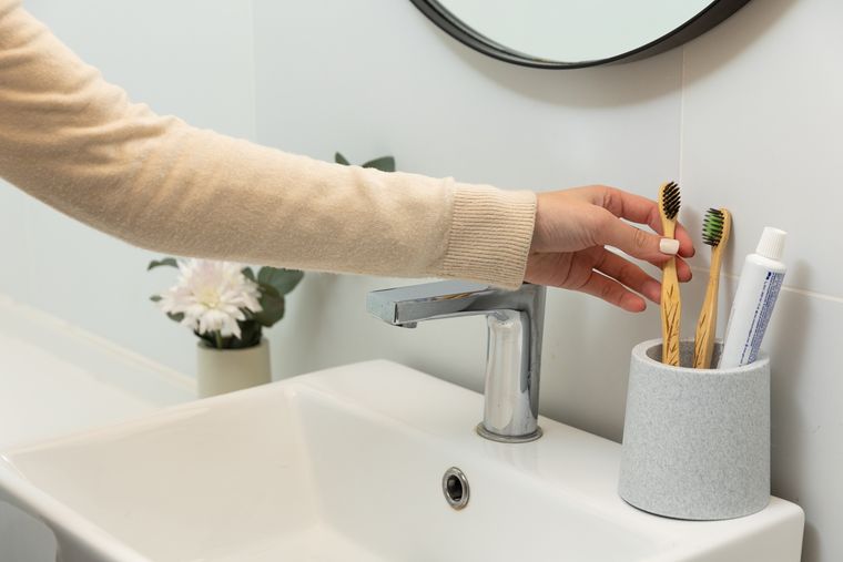 Entre los productos hechos con material reciclado hay artículos para el baño y la cocina. Entre los productos hechos con material reciclado hay artículos para el baño y la cocina.
