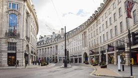 Picadilly Circus, en Londres, se ve desierta tras el comienzo del tercer confinamiento. Foto: GETTY IMAGES