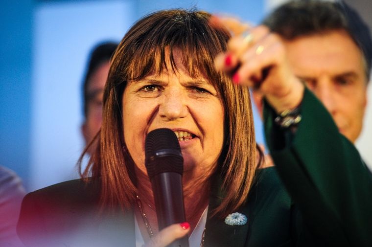 Patricia Bullrich y su reacción ante las imágenes difundidas por el régimen de Nicolás Maduro. Foto: Télam