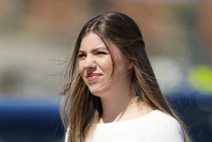 La infanta se mostró más madura y formal.