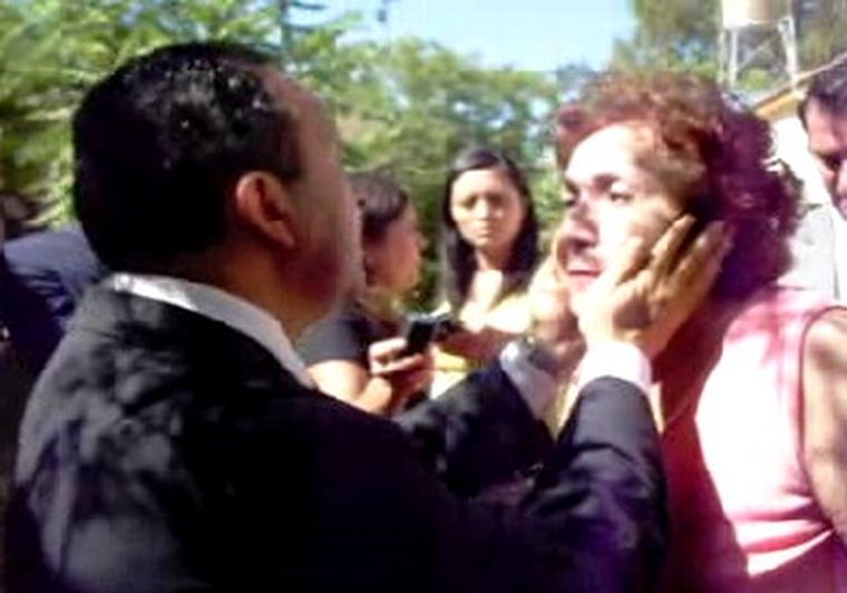 Jaque en el momento que recibió las duras  críticas de Haydeé Bustos.