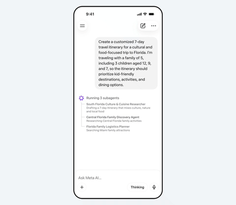 El modelo de IA Muse Spark ya impulsa el sitio web oficial y se prepara para llegar a WhatsApp e Instagram en los próximos días. El modelo de IA Muse Spark ya impulsa el sitio web oficial y se prepara para llegar a WhatsApp e Instagram en los próximos días.