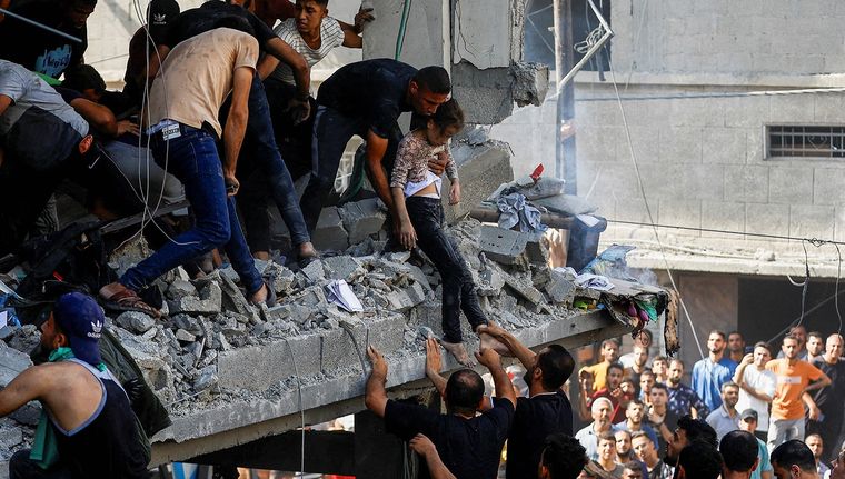 Israel continúa atacando a Franja de Gaza. Foto: NA