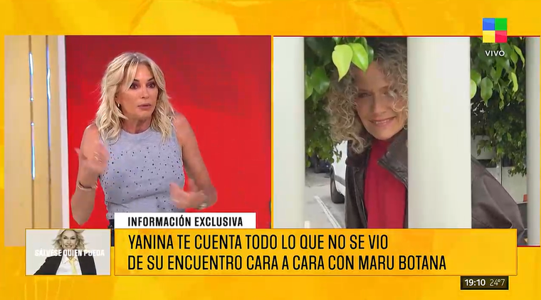 Maru Botana se cruzó con Yanina Latorre en Telefe. Maru Botana se cruzó con Yanina Latorre en Telefe.