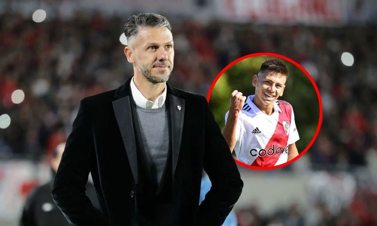 Demichelis habló de un posible debut de Echeverri.