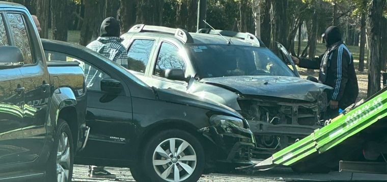 El accidente generó caos vehicular en la zona Foto: gentileza