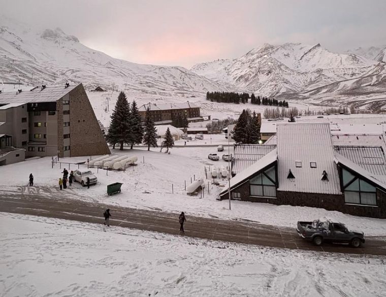 Nevó en Las Leñas. 