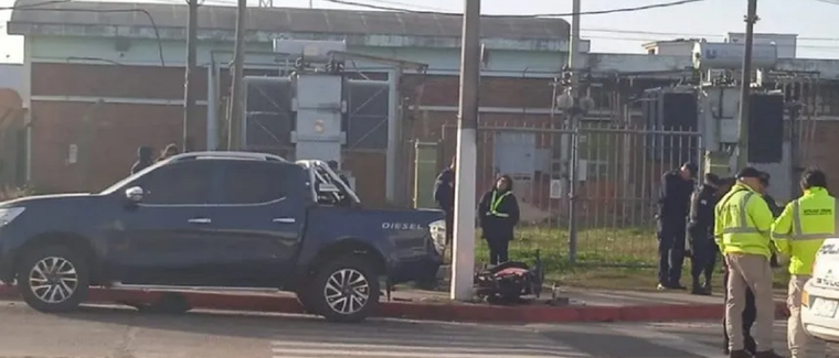 La escena posterior al accidente Foto: Gentileza