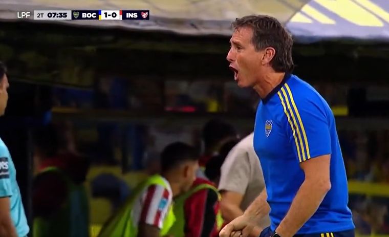 Úbeda explotó en los goles de Boca y dejó una imagen que no mostró la televisión.