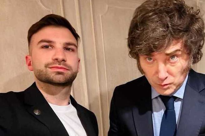 Javier Milei junto a Mauricio Novelli, pieza clave en el lanzamiento de $LIBRA.