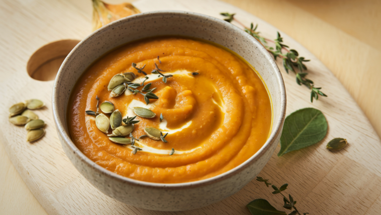 Con esta receta lograrás una sopa crema de calabaza increíble Con esta receta lograrás una sopa crema de calabaza increíble
