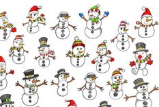 Acertijo visual, reto visual, muñecos de nieve