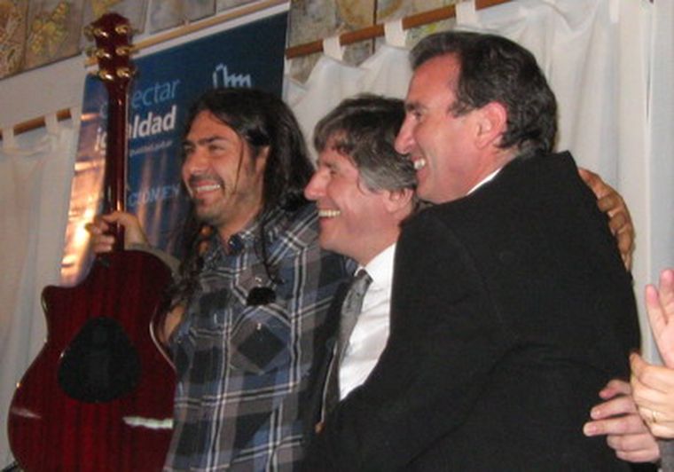 Manu Quieto, Amado Boudou y Francisco Paco Pérez. Foto: Carlos Fernández/MDZ