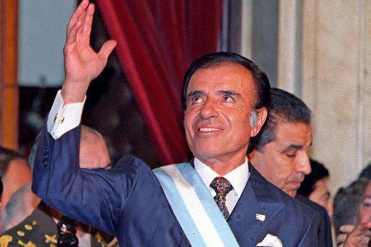 Presidente Carlos Menem. Foto: Archivo MDZ