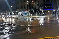 La pérdida de agua se registró este jueves en el cento mendocino La pérdida de agua se registró este jueves en el cento mendocino