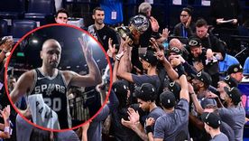 Manu Ginóbili festejó como un hincha más la clasificación de los Spurs a las Finales de la NBA, Manu Ginóbili festejó como un hincha más la clasificación de los Spurs a las Finales de la NBA,