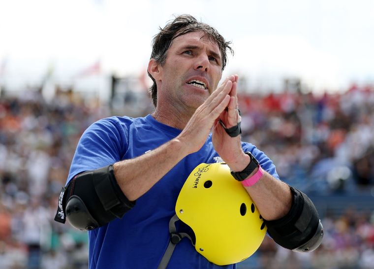 Andy Macdonald, el más veterano del skateboarding. Foto: @Olympics