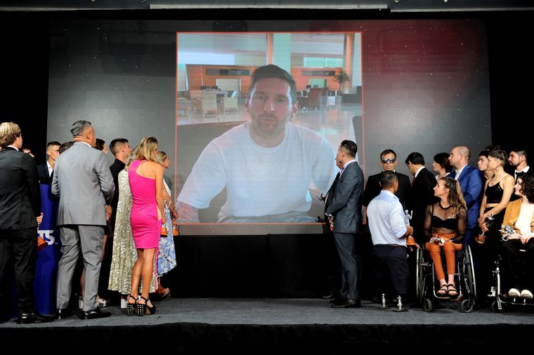 Messi agradeció desde París a través de un video Foto: Télam