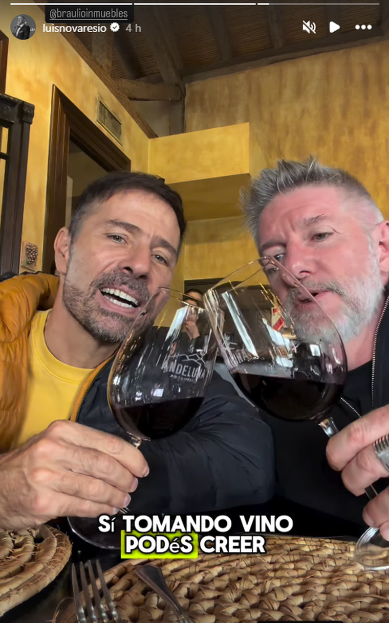 Luis y Braulio en Mendoza. Luis y Braulio en Mendoza.