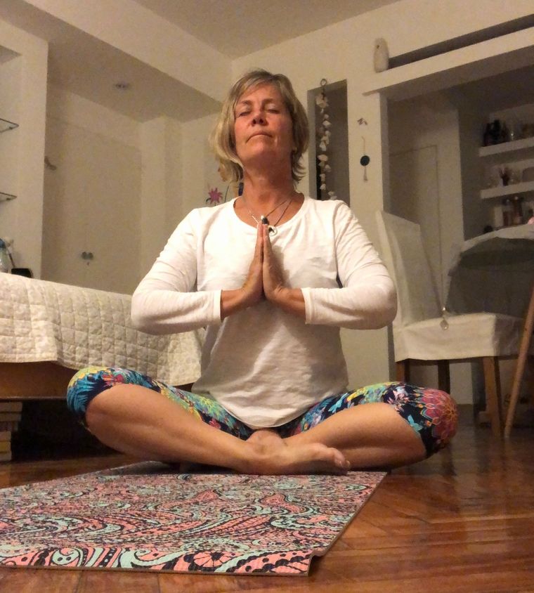 Gabriela y el yoga en su vida. Foto: GT.