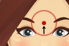 lo que sucede cuando masajeas este punto en la frente