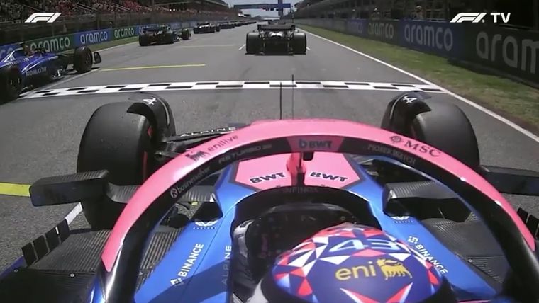 Franco Colapinto tuvo una buena largada en Barcelona