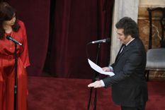 Javier Milei en la jura tomada por Cristina Kirchner. Foto: Juan Mateo Aberastain/MDZ