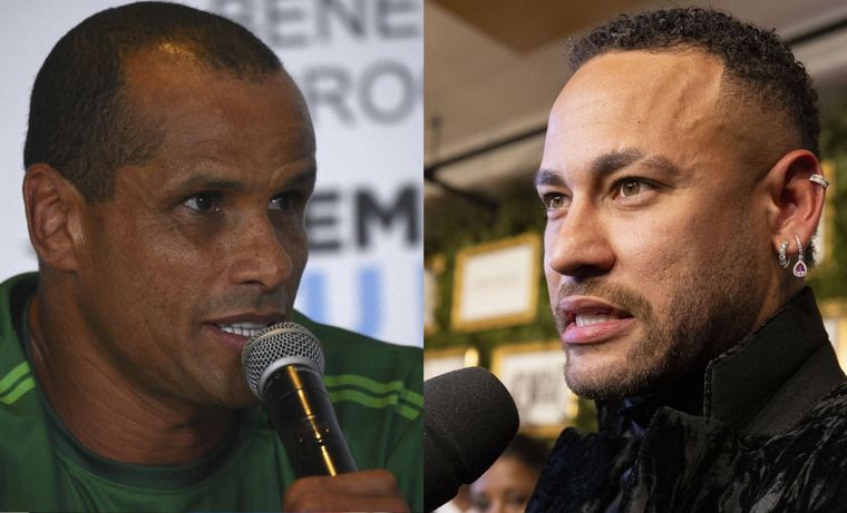 Rivaldo le marcó la cancha a Neymar en un impensado cruce por el Mundial 2002. Foto: EFE