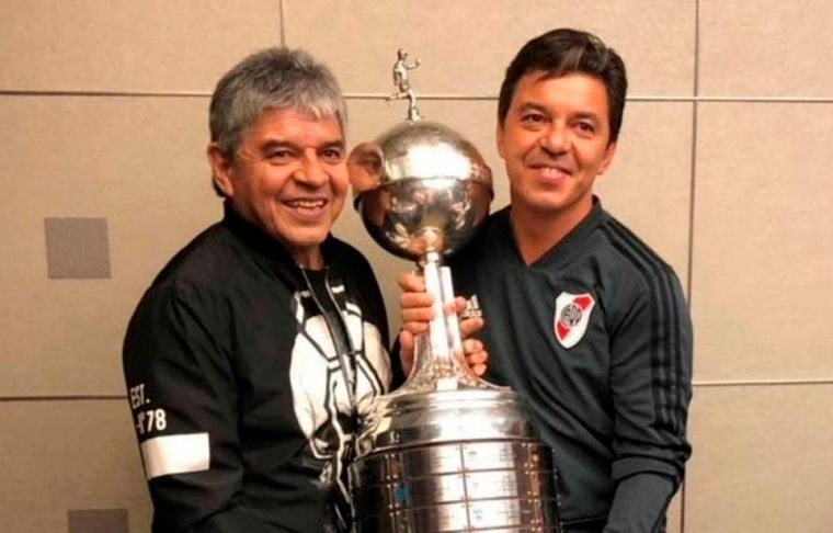 Máximo y Marcelo Gallardo El padre del Muñeco dejó un deseo para el futuro.