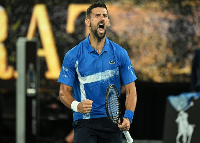Djokovic y un pedido insólito entre medio de los sets. Foto: EFE