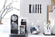 Una estación de café significa un rincón especial de la casa. Foto: Pinterest