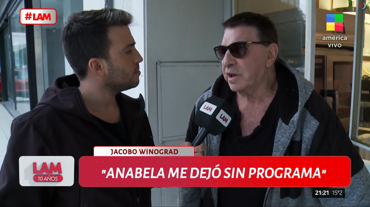 Jacobo apuntó contra Anabela Ascar. Foto: captura de video/ América TV. Jacobo apuntó contra Anabela Ascar. Foto: captura de video/ América TV.