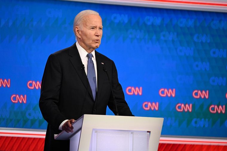 Joe Biden no mostró solidez en el primer debate y fortaleció la imagen de Donald Trump Foto: EFE