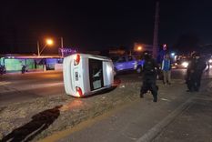 Así quedó el vehículo luego de la persecusión