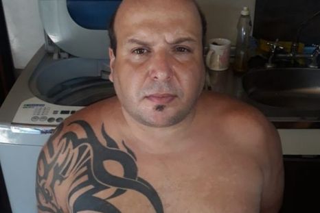 Diego Vildoza durante su última detención, en febrero de 2020. Foto: Archivo MDZ.