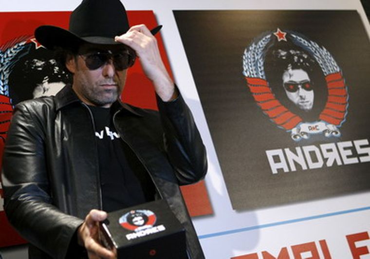 Andrés Calamaro en Madrid, presentando su nuevo set box de canciones. Foto: EFE